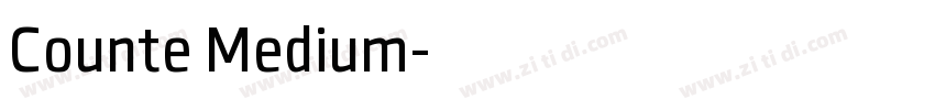 Counte Medium字体转换